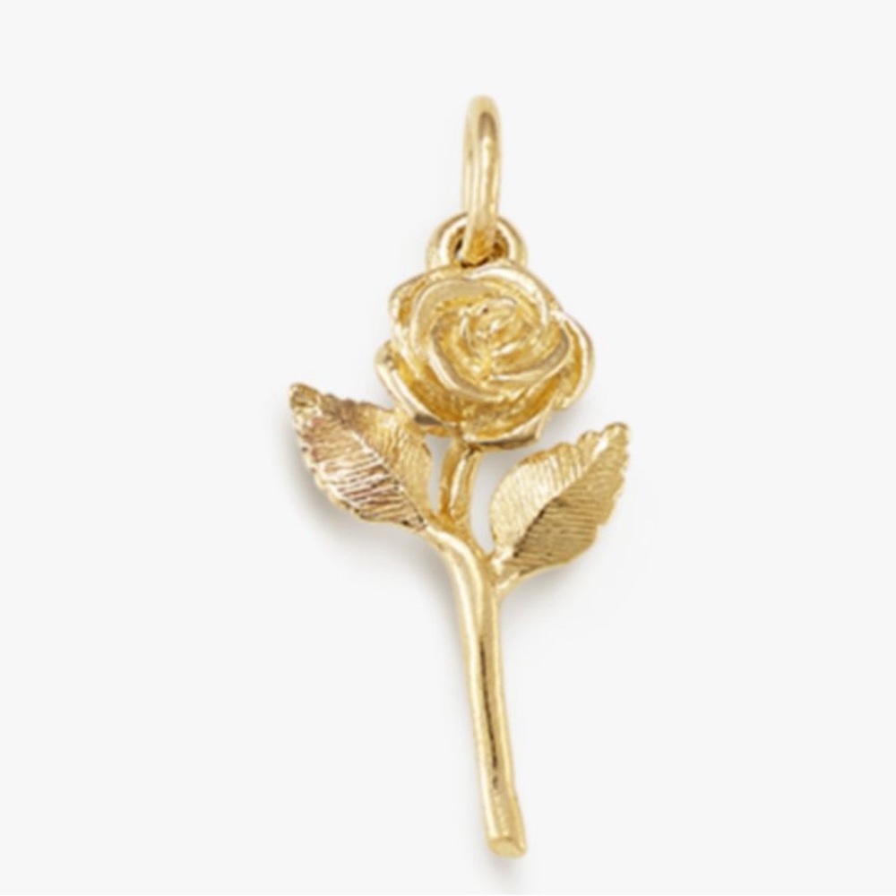 James Avery 14k Yellow Gold Rose Charm